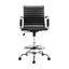 Artiss Office Chair Drafting Stool Leather Chairs Black-2