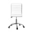 Artiss Office Chair Conference Chairs PU Leather Low Back White-2