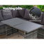 Gardeon Outdoor Furniture Dining Setting Sofa Set Lounge Wicker 9 Seater Mixed Grey-4