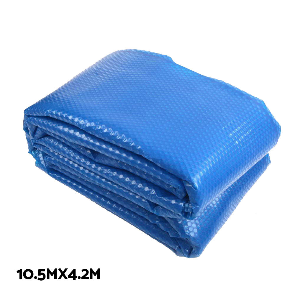 Aquabuddy Pool Cover 500 Micron 10.5x4.2m Swimming Pool Solar Blanket 5.5m Roller-3