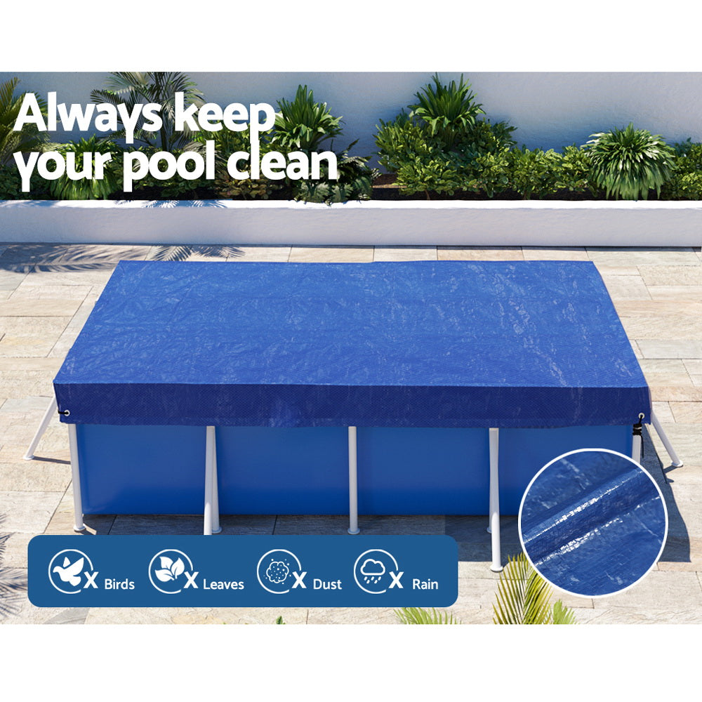 Aquabuddy Pool Cover 3x2m Above-ground Swimming Pool Blanket Blue-4