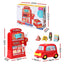 Keezi Kids Gas Petrol Station Pumper Pretend Play Toys Car Music Card Playset-1