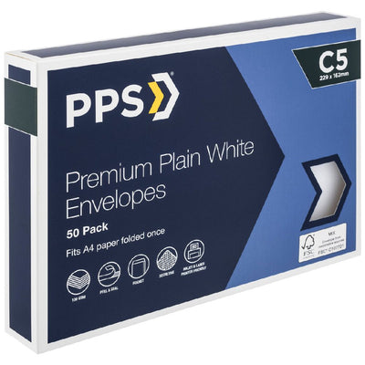 PPS C5 Premium Envelopes 50 Pack-0