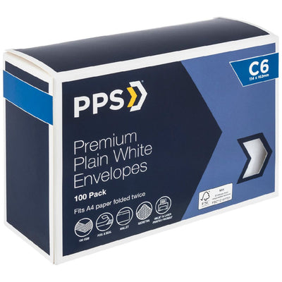 PPS C6 Premium Envelopes 100 Pack-0