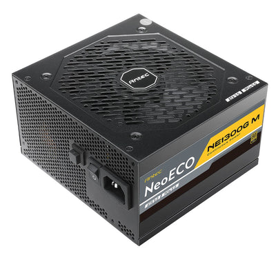 Antec NE 1300w 80+ Gold, Fully-Modular, ATX 3.0, PCI-E 5.0, 12CM FDB Fan, Japanese Caps, Compact ATX Silent Server Grade Power Supply, PSU, 10 wty-0