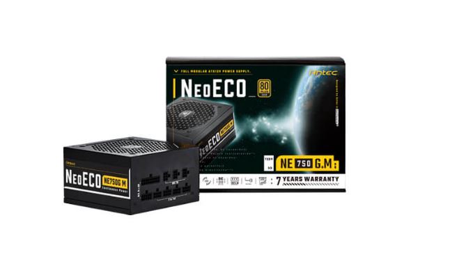 Antec NE 750w 80+ Gold, Fully-Modular, LLC DC, 1x EPS 8PIN, 120mm Silent Zero RPM, Jap Caps, ATX Power Supply, PSU, 600w PCI-E cable, 7 Years Warranty-0