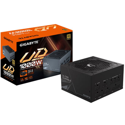 Gigabyte UD1000GM PG5 2.0 1000W ATX PSU Power Supply  80+ Gold >90% 120mm Fan Black Flat Cables Single +12V   >100K Hrs-0