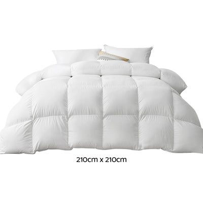 Giselle Bedding 500GSM Duck Down Feather Quilt Queen-1