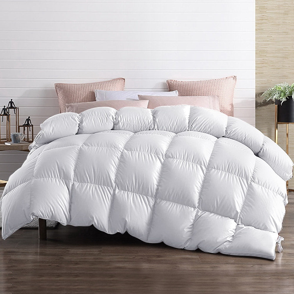 Giselle Bedding 700GSM Goose Down Feather Quilt Super King-7