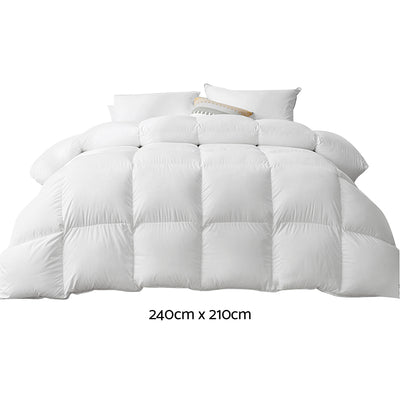 Giselle Bedding 500GSM Goose Down Feather Quilt King-1