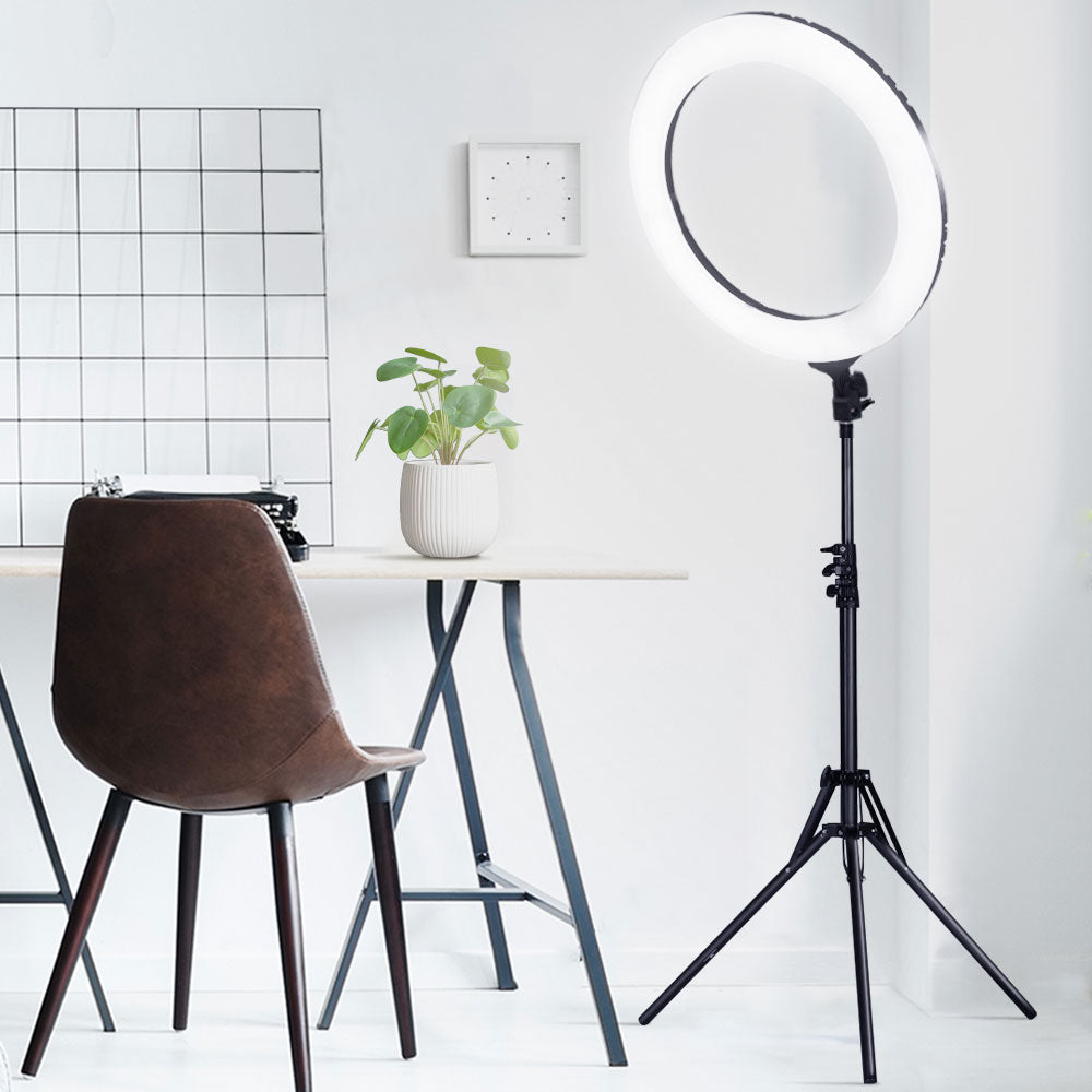 Embellir Ring Light 19" Tripod Stand Black-7