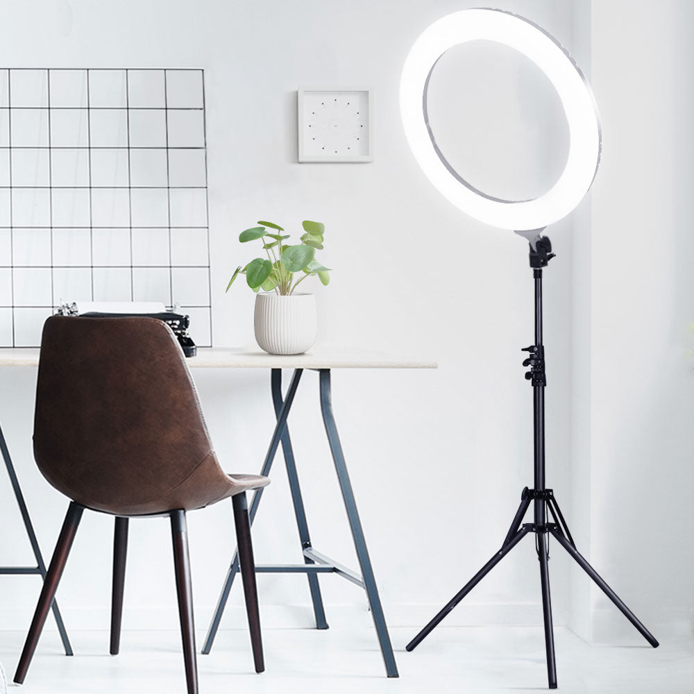 Embellir Ring Light 19" Tripod Stand Silver-7