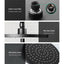 Cefito 9'' Rain Shower Head Set Handheld Round High Pressure Black-3