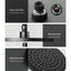 Cefito 9'' Rain Shower Head Set Handheld Round High Pressure Twins Tap Black-3