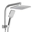 Cefito 8'' Rain Shower Head Set Handheld Square High Pressure Chrome-0