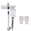 Cefito 8'' Rain Shower Head Set Handheld Round High Pressure wins Tap Chrome-2