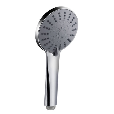 Handheld Shower Head 4.5" High Pressure 5 Modes Poweful Round Chrome-0