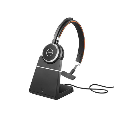 Jabra Evolve 65 SE Link380a MS Mono Stand USB-A Headset, 30-m Wireless Range, 14-Hour Battery Life, Passive Noise Cancellation, BusyLight, 2yrs Warran-0