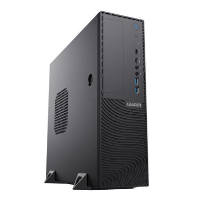 Leader Slim Corporate Desktop SS45-i5, Intel i5-14400,16GB DDR5 RAM, 500GB M.2 NVMe SSD, 500W GOLD PSU, Win 11 Pro, 3 Years '4  Hour' Onsite Warranty-0