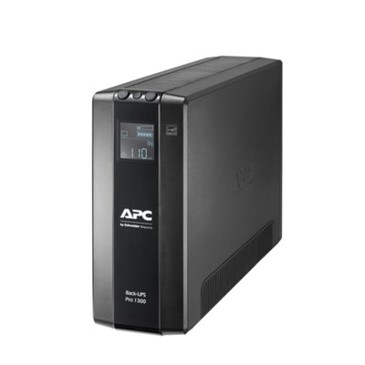 APC Back-UPS Pro 1300VA/780W Line Interactive UPS, Tower, 230V/10A Input, 8x IEC C13 Outlets, Lead Acid Battery, LCD, AVR-0