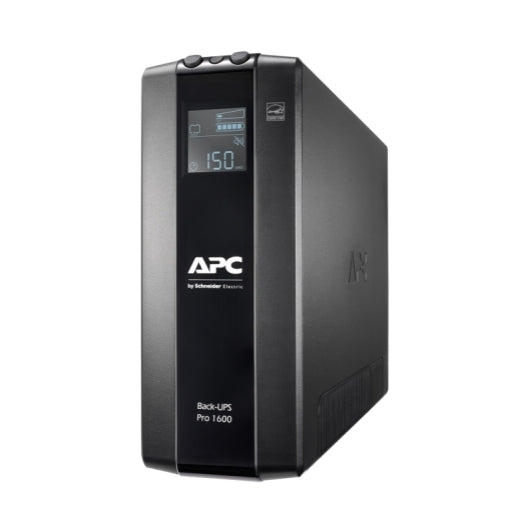 APC Back-UPS Pro 1600VA/960W Line Interactive UPS, Tower, 230V/10A Input, 8x IEC C13 Outlets, Lead Acid Battery, LCD, AVR-0