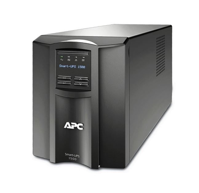 APC Smart-UPS 1500VA/1000W Line Interactive UPS, Tower, 230V/10A Input, 8x IEC C13 Outlets, Lead Acid Battery, SmartConnect Port+SmartSlot, AVR, LCD-0