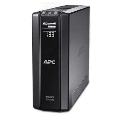 APC Back-UPS Pro 1500VA/865W Line Interactive UPS, Tower, 230V/10A Input, 10x IEC C13 Outlets, Lead Acid Battery, LCD, AVR-0