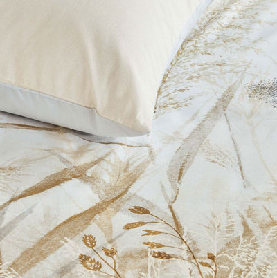 Florine Cotton Percale Sand Quilt Cover Sets by Bedding House King-0