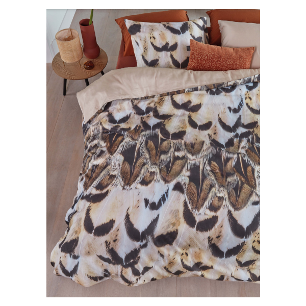 Giselle Cotton Sateen Natural Quilt Cover Sets by Bedding House Queen-0