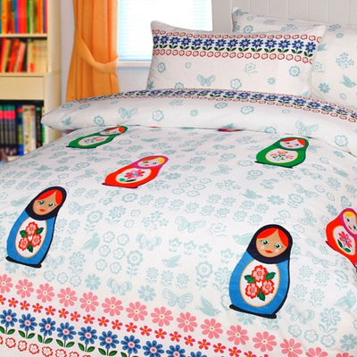 Chenka Applique Quilt Cover Sets by Happy Kids Single-0