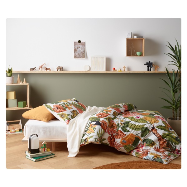 Taronga Printed Cotton Quilt Cover Sets by Happy Kids Single-0