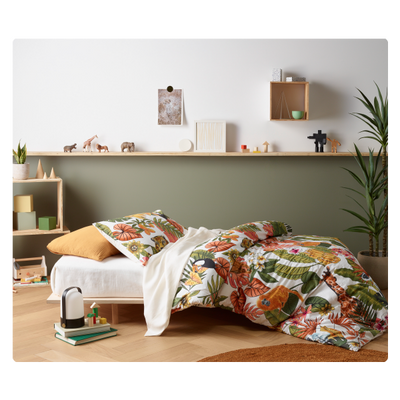 Taronga Printed Cotton Quilt Cover Sets by Happy Kids Single-0