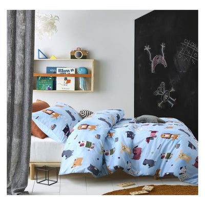 Woof Glow In The Dark Quilt Cover Sets by Happy Kids Single-0