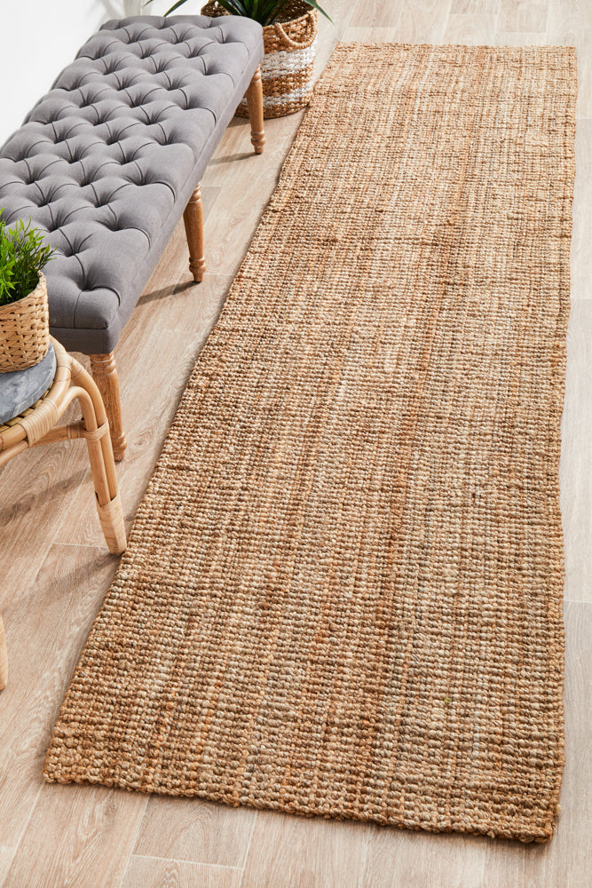 Atrium Barker Natural Runner by Rug Culture - 300X80CM-0