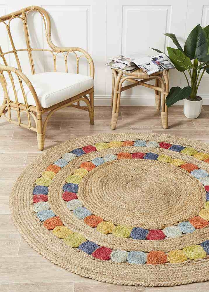 Atrium Fruit Multi By Rug Culture - 120X120CM - ROUND-0