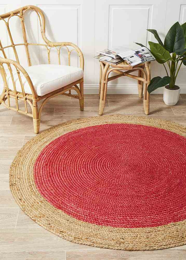 Atrium Polo Cherry By Rug Culture - 120X120cm ROUND-0