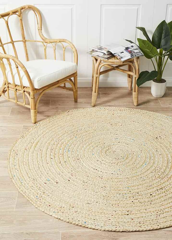 Atrium Shiva Bleached By Rug Culture - 120x120CM - ROUND-0