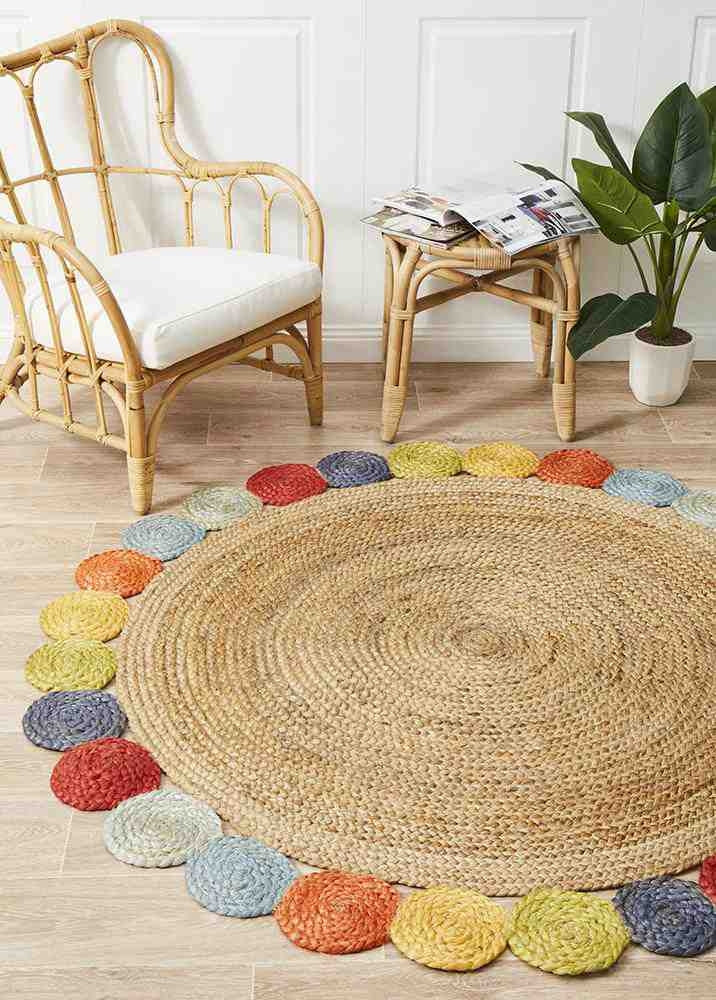 Atrium Tutti Multi By Rug Culture - 120X120CM - ROUND-0