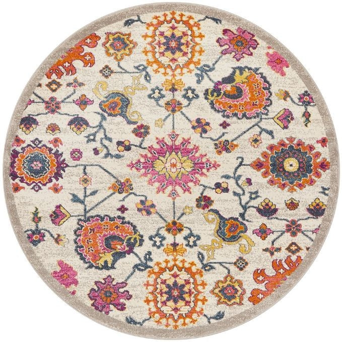 Babylon 208 Multi Round by Rug Culture-150X150CM - ROUND-0