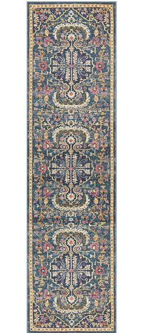 Babylon 209 Navy Runner by Rug Culture-400X80CM - RUNNER-0