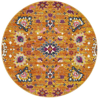 Babylon 210 Rust Round by Rug Culture-150X150CM - ROUND-0