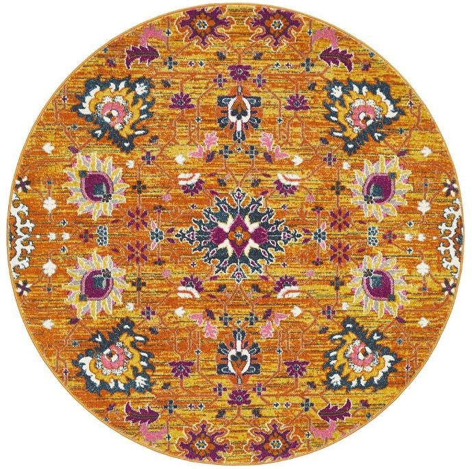 Babylon 210 Rust Round by Rug Culture-200X200CM - ROUND-0