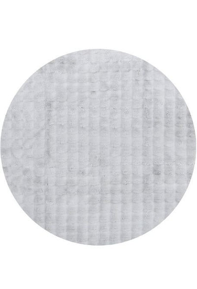 Bubble Silver Round Washable Rug by Rug Culture-150X150CM - ROUND-0