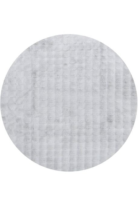 Bubble Silver Round Washable Rug by Rug Culture-200X200CM - ROUND-0