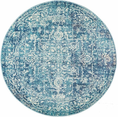 Evoke 253 Blue Round by Rug Culture -240X240CM - ROUND-0