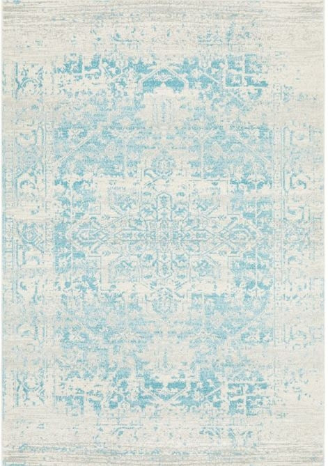 Evoke 253 White Blue by Rug Culture -230X160CM - RECTANGLE-0