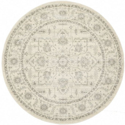 Evoke 261 White Round by Rug Culture -150X150CM - ROUND-0