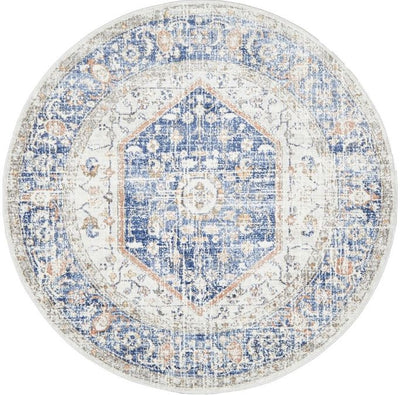 Mayfair Lorissa Blue Round by Rug Culture-150X150CM - ROUND-0