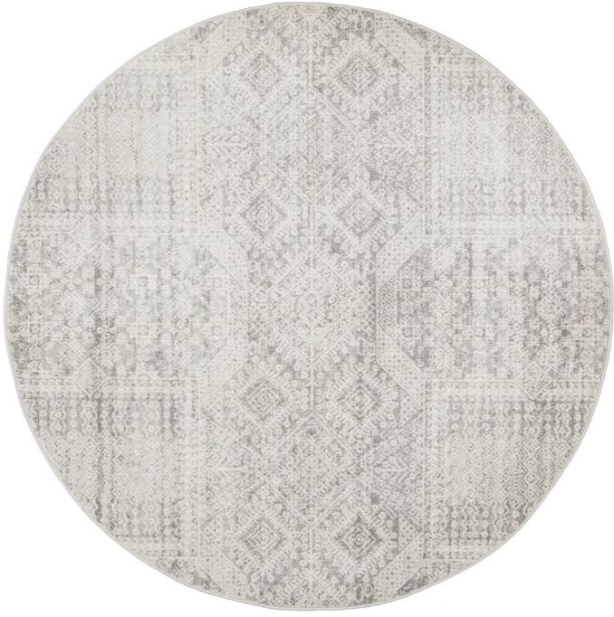 Mirage 351 Silver Round By Rug Culture-150X150CM - ROUND-0