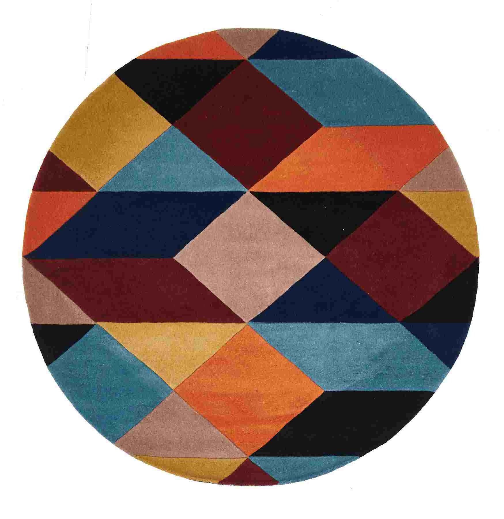 Matrix 904 Sunset Round By Rug Culture - 120X120CM - ROUND-0